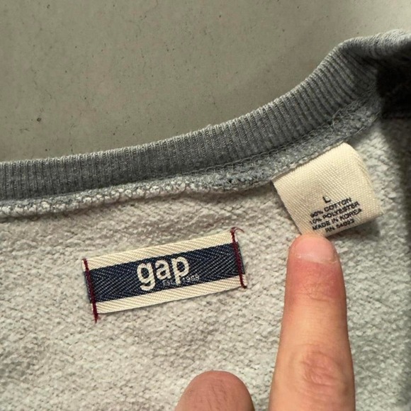 Vintage gray heavyweight gap blank crewneck - Picture 2 of 6